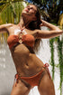 Luli Fama Bamboo Sands Drawstring Bandeau Top